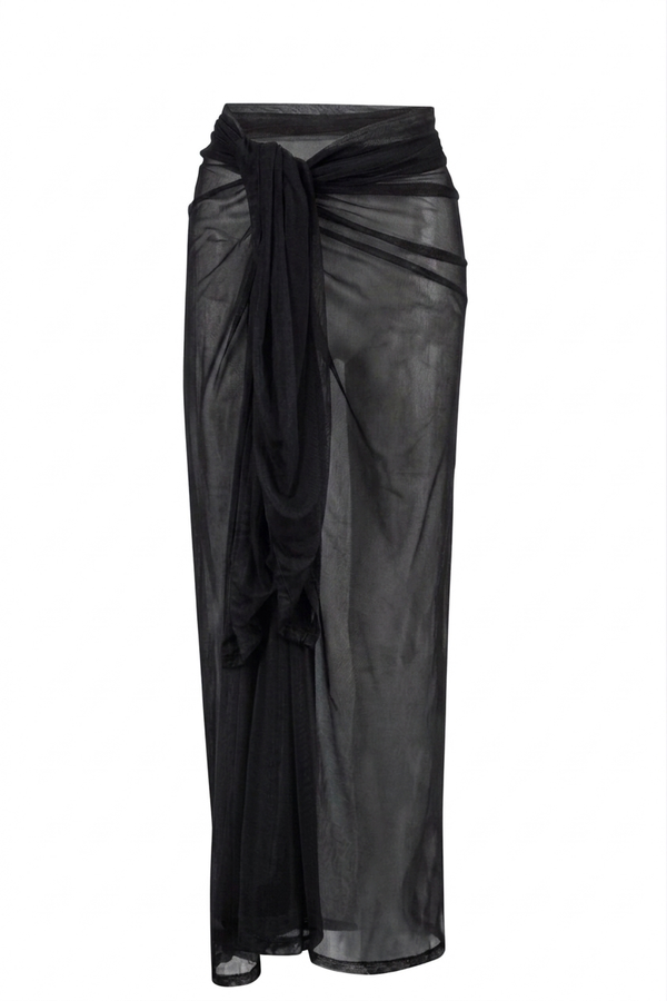 Black Tulle Sarong