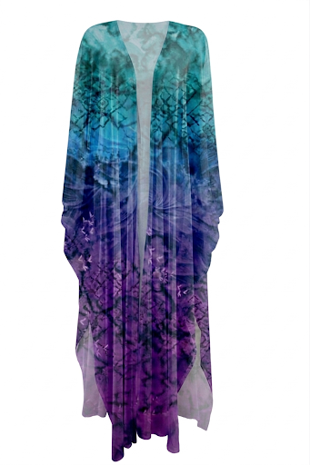 Ocean Aura Tulle Kimono