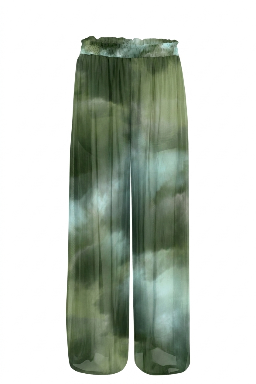 Ombre Sage Tulle Pants