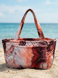 Velvet Marble Beach Bag