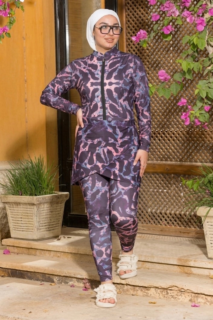 Mauve Leo Basic Burkini