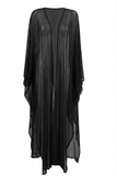 Black Tulle Kimono