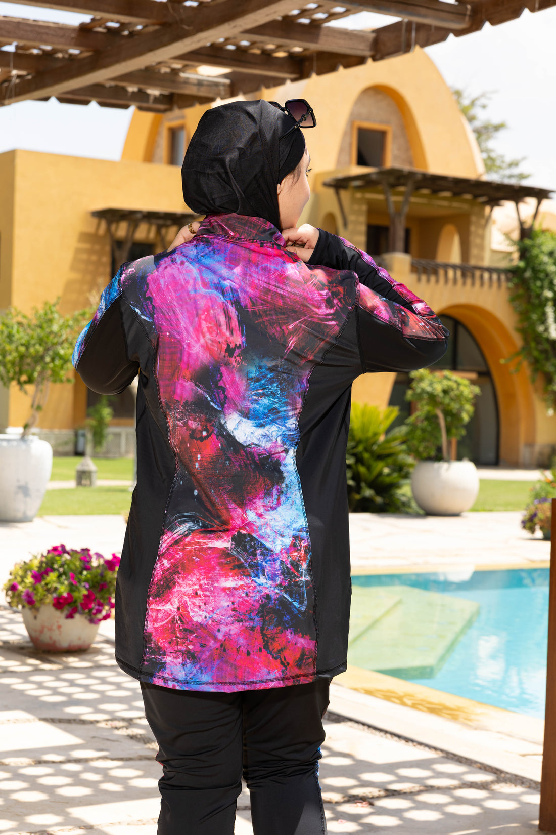 Cosmic Splash Cutout Basic Top