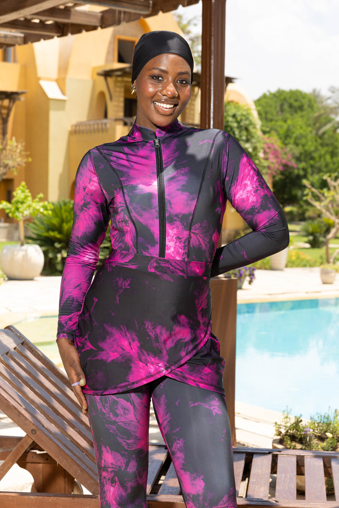 Magenta Storm Basic Burkini