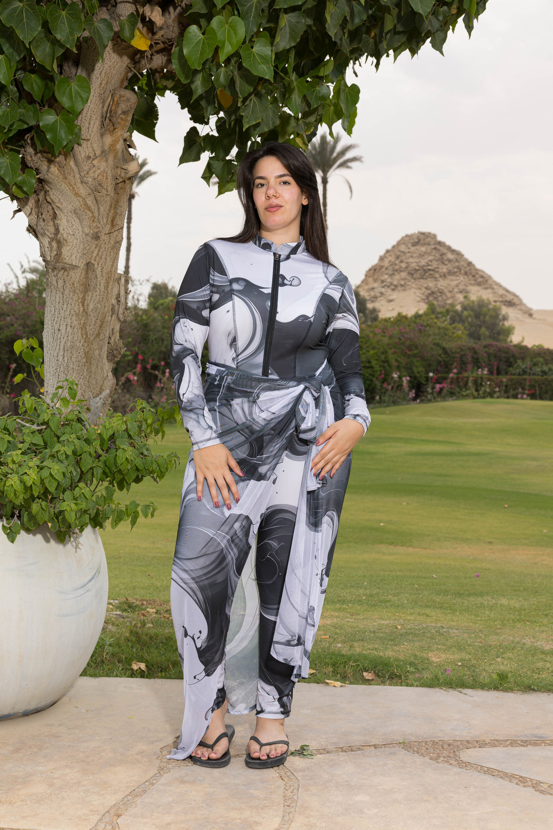 Noir Marble Catsuit