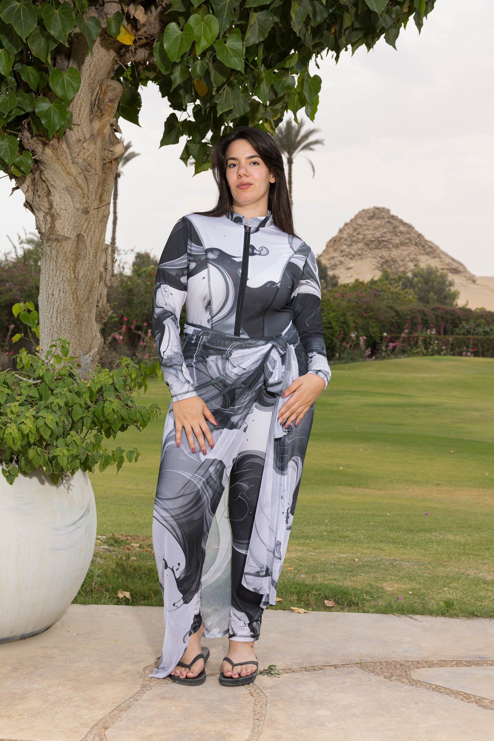 Noir Marble Catsuit