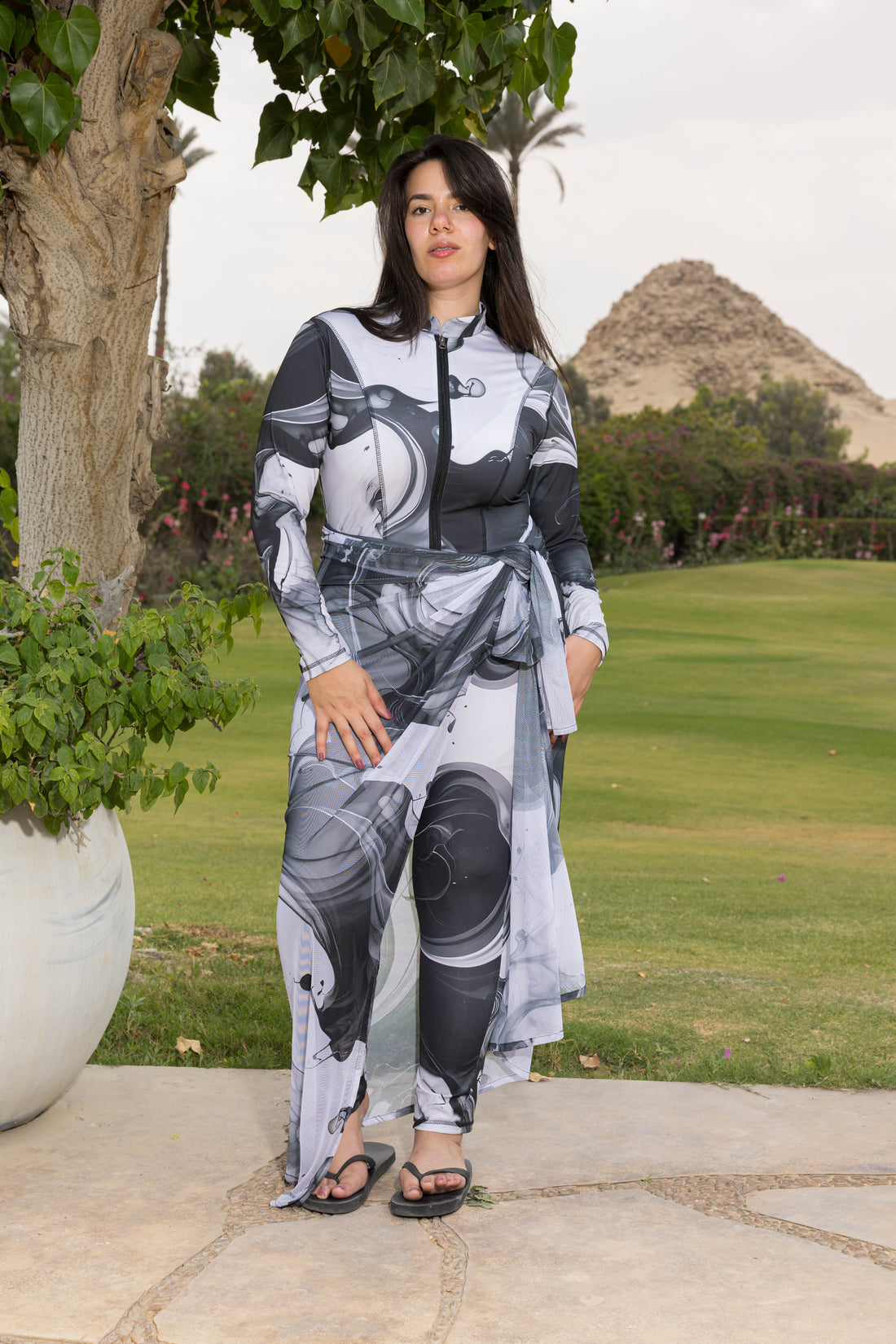 Noir Marble Catsuit