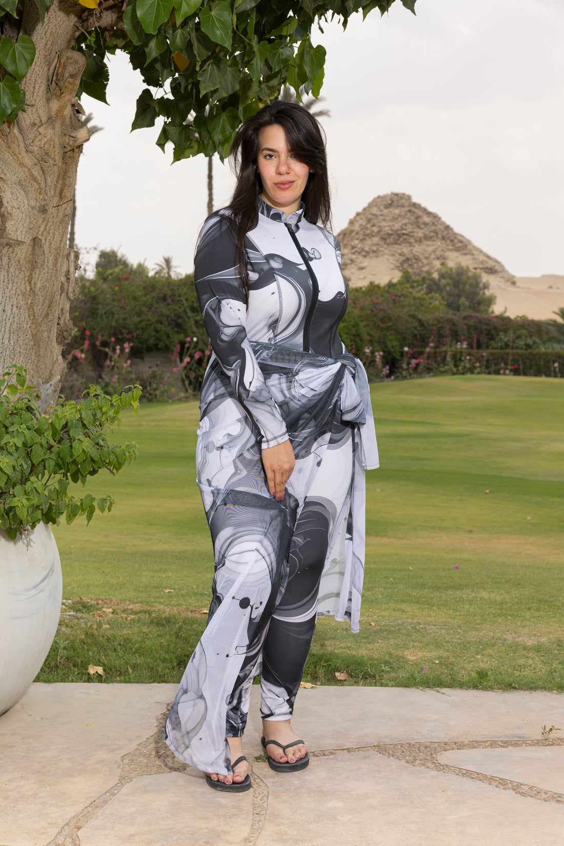 Noir Marble Catsuit