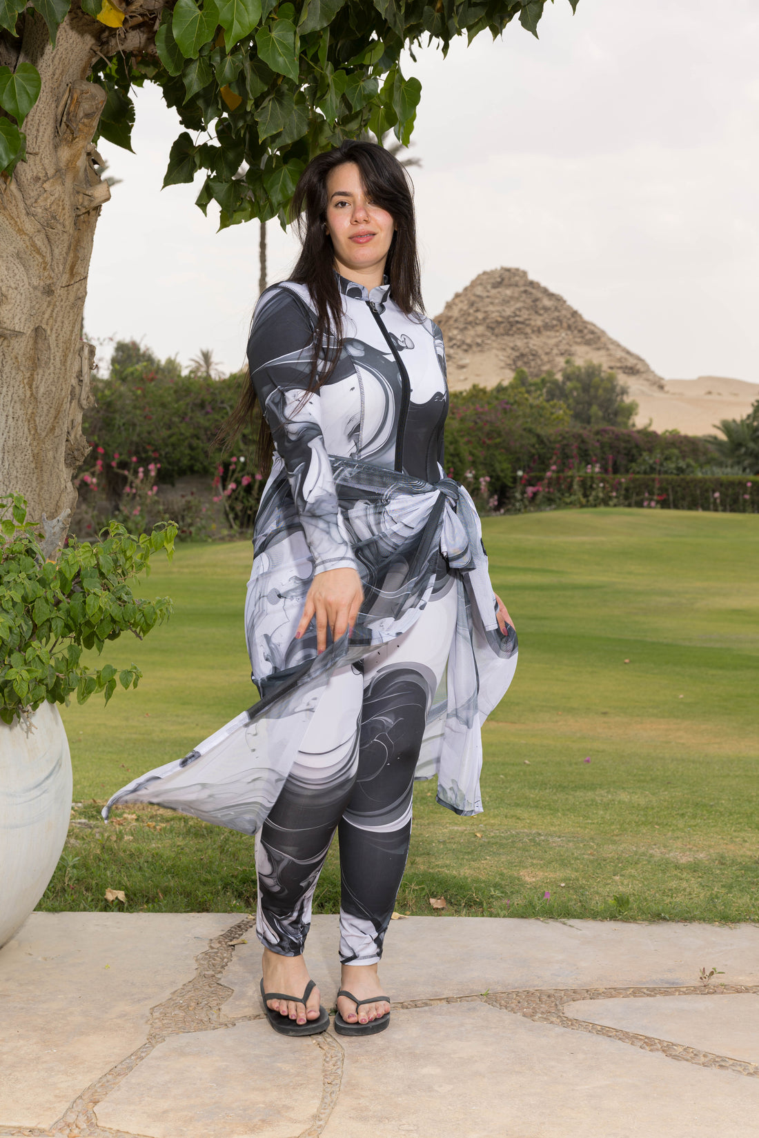 Noir Marble Catsuit