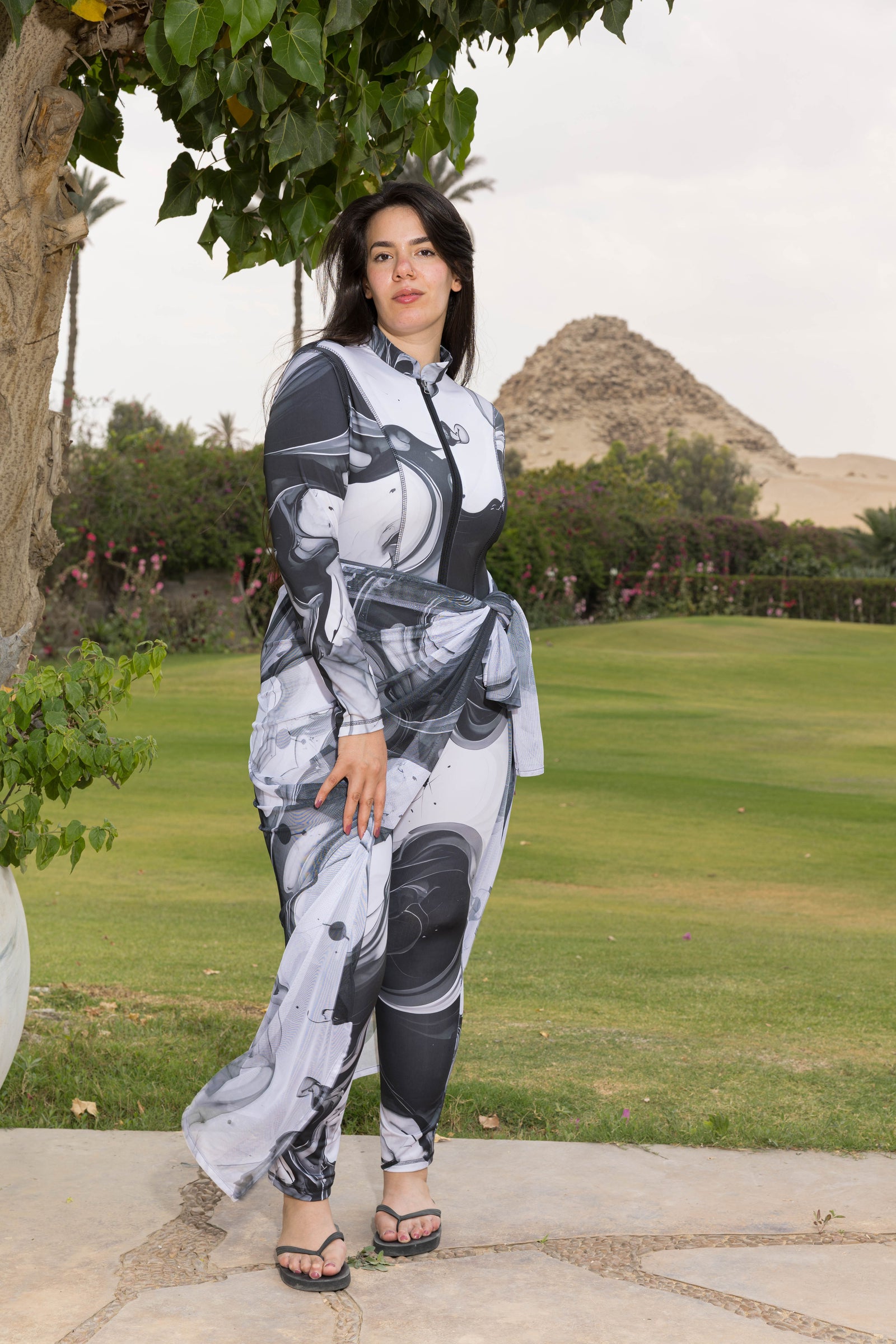 Noir Marble Catsuit