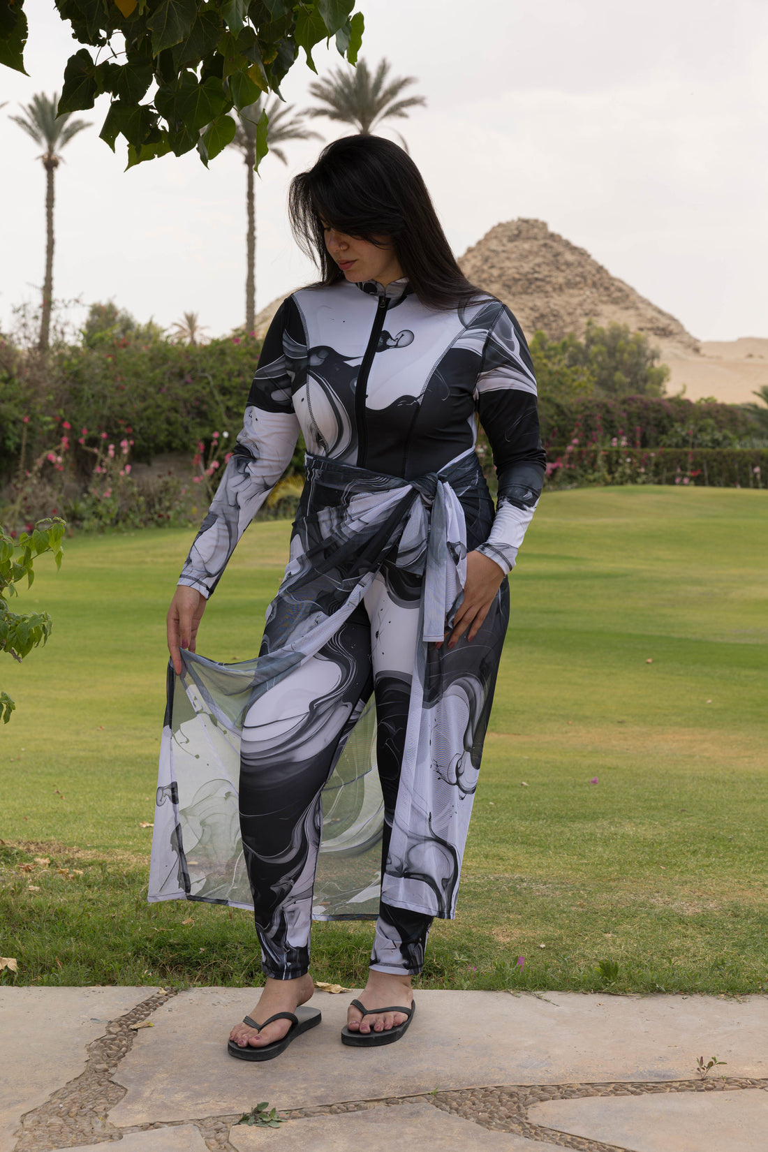 Noir Marble Catsuit