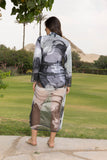 Noir Marble Ruched Dress