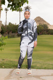 Noir Marble Basic Burkini