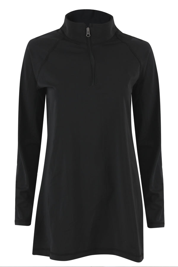 Basic top with collar - Black