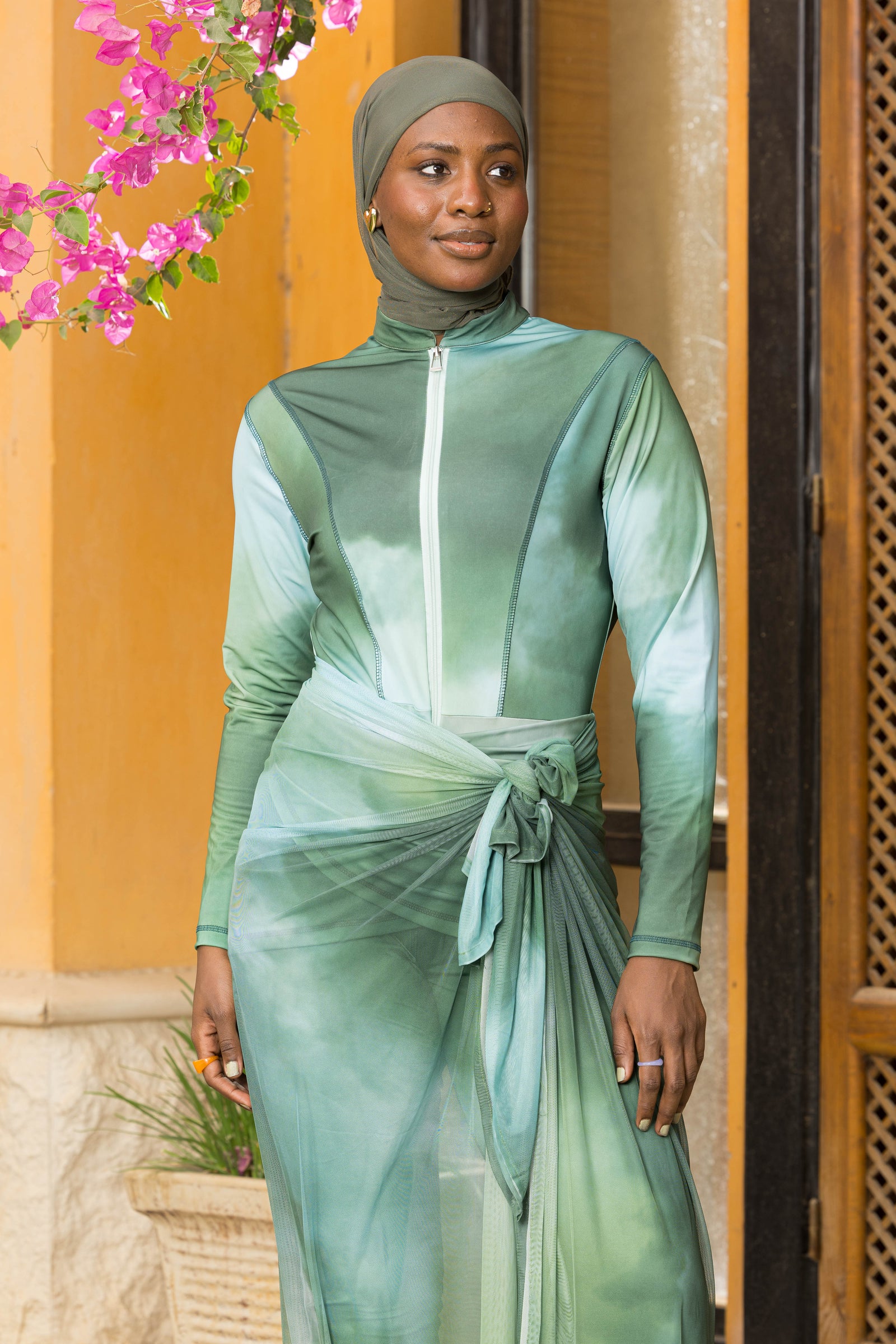 Ombre Sage Burkini Set