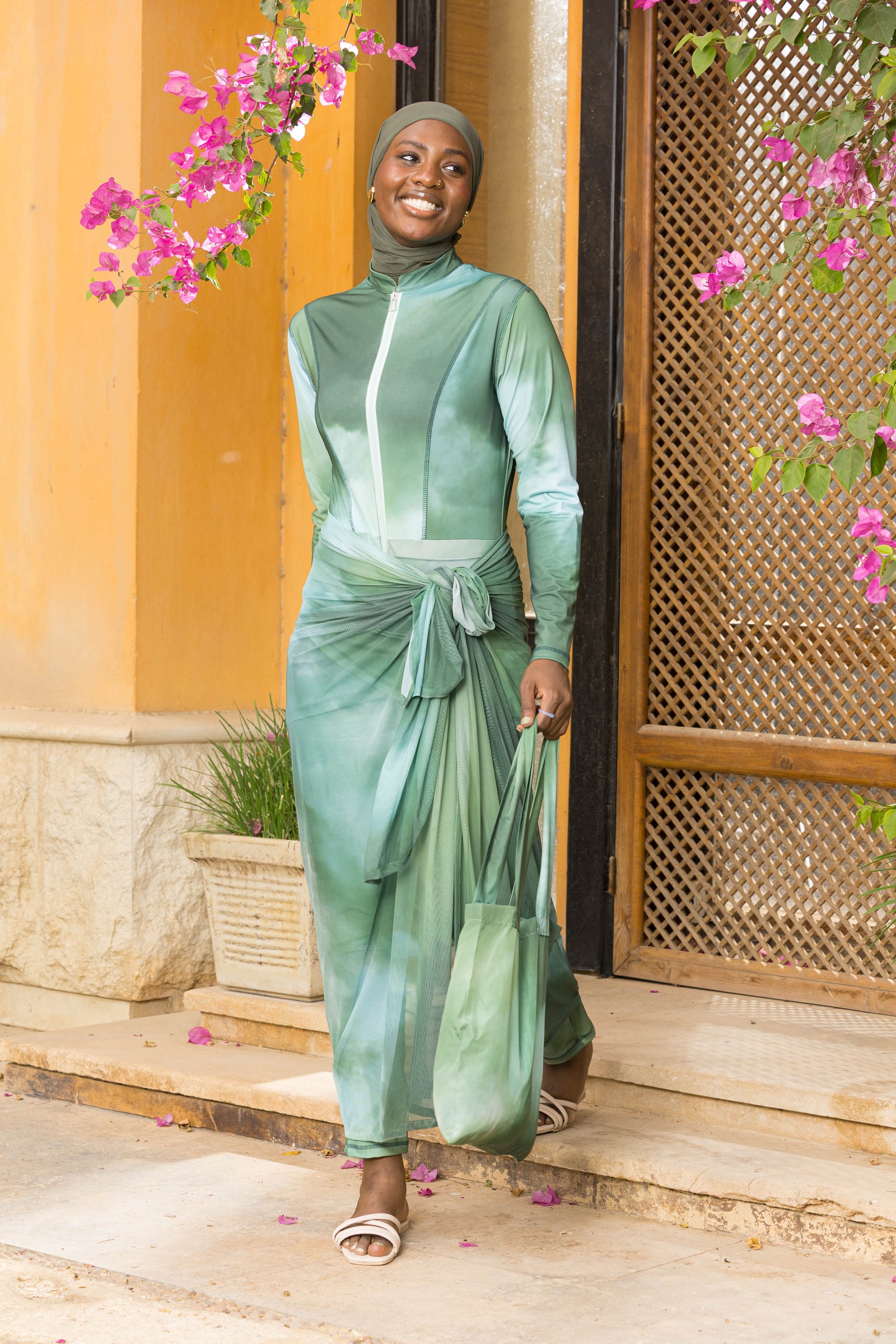 Ombre Sage Burkini Set