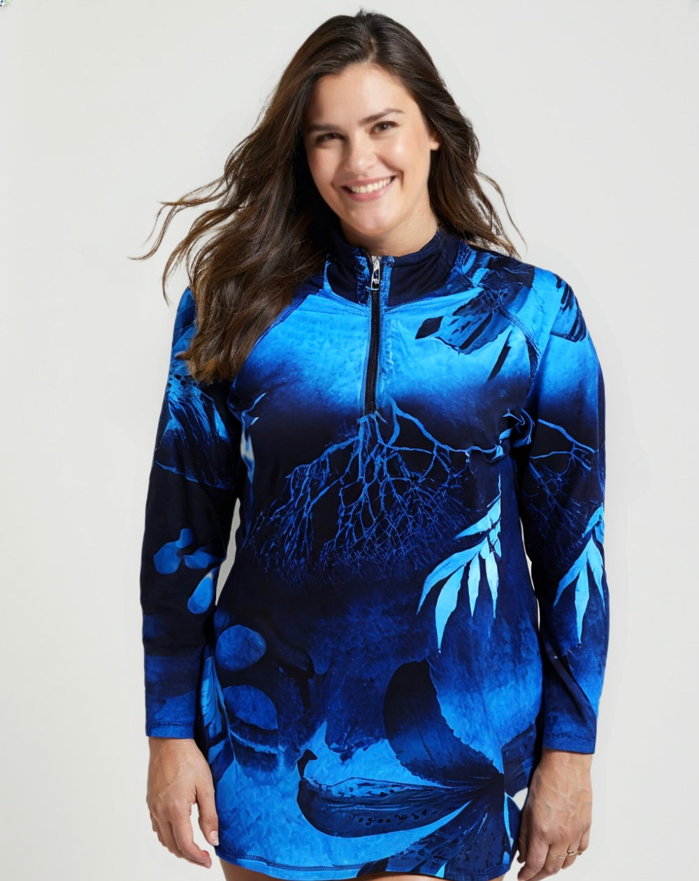 Aqua Bloom Basic Top