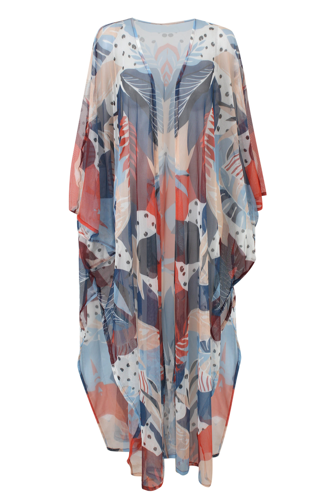 Beach Mosaic Tulle Kimono