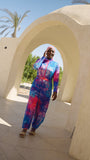 Berry Pop Burkini with Chiffon Cover-Up
