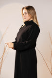 Black Cozy Wool Maxi Dress