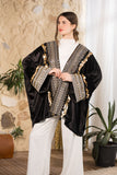 Black Golden Heritage Velvet Kimono