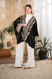 Black Golden Heritage Velvet Kimono