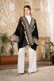 Black Golden Heritage Velvet Kimono