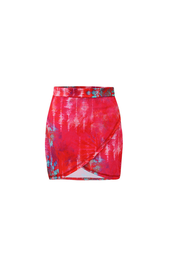 Blaze Tie-Dye Wrap Skirt Cover-Up