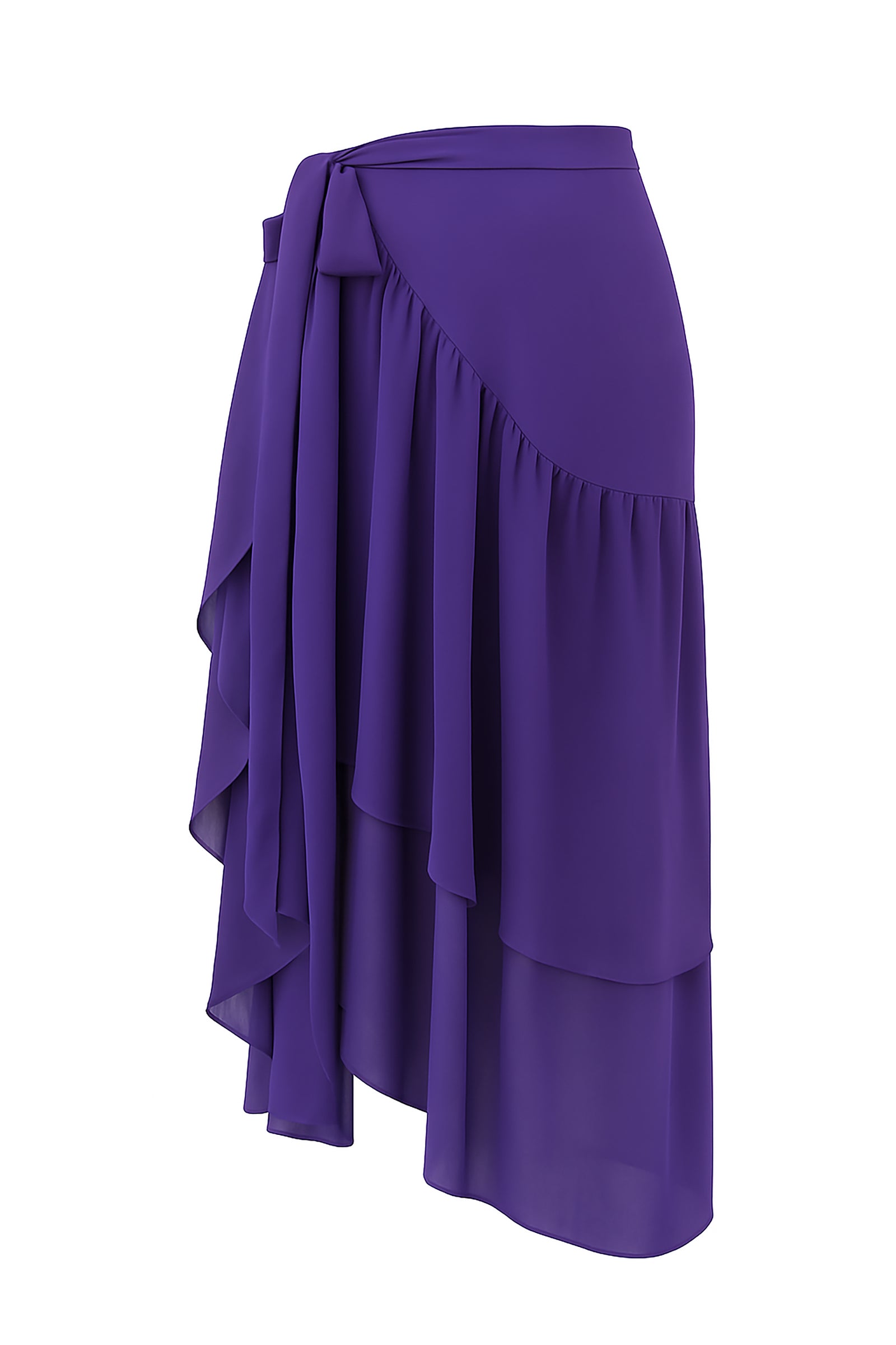 Blossom Chiffon Layered Wrap Skirt