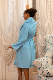 Blue Checkered Robe - Blue