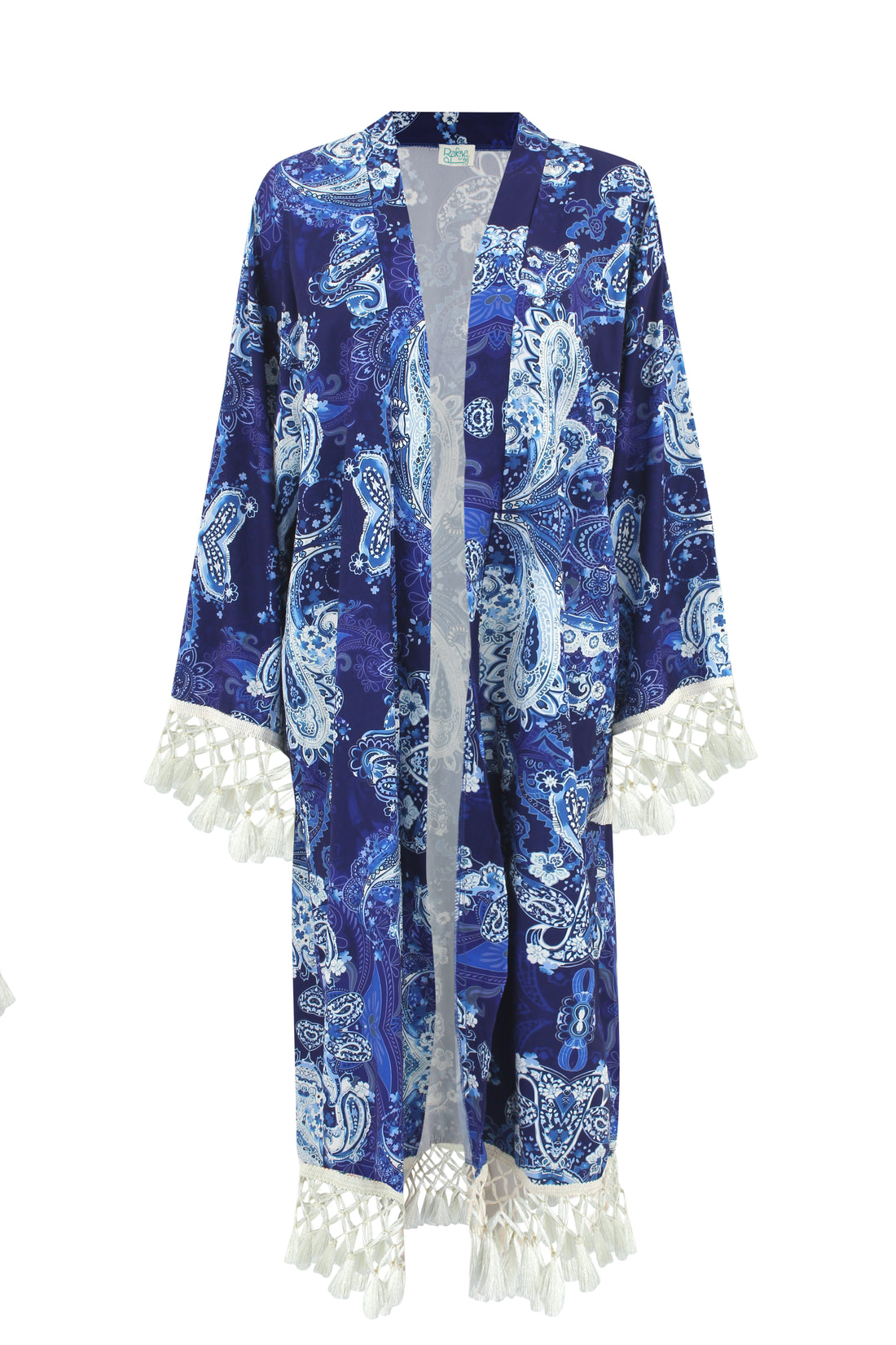 Blue Royale Crepe Kimono