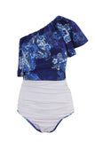 Blue Royale Ruffled Swimsuit