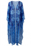 Blue Royale Tulle Kimono