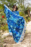 Blue Tide Crepe Sarong