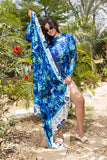 Blue Tide Crepe Sarong