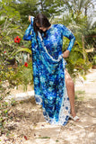 Blue Tide Crepe Sarong