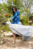 Blue Tide Crepe Sarong