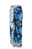 Blue Tide Crepe Sarong