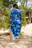 Blue Tide Crepe Sarong
