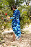 Blue Tide Crepe Sarong