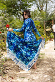 Blue Tide Crepe Sarong