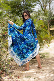 Blue Tide Crepe Sarong