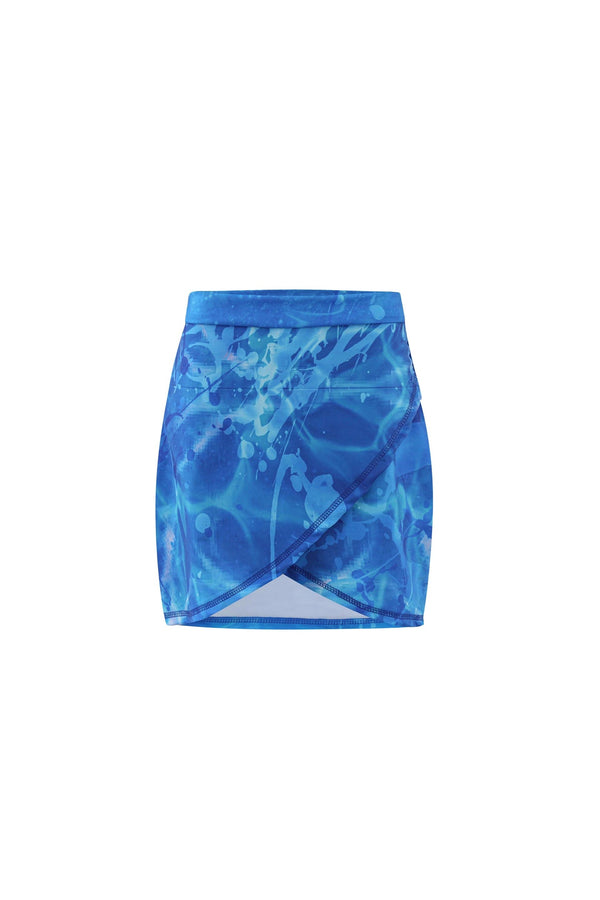 Blue Wave Skirt Cover-Up