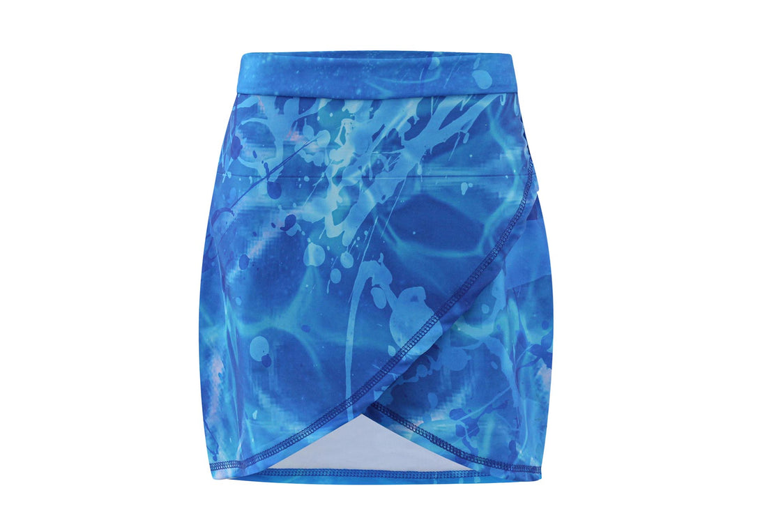 Blue Wave Skirt Cover-Up