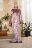 Blush Serenity Hooded Prayer Abaya