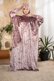 Blush Serenity Hooded Prayer Abaya
