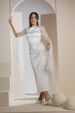 Bridal Belle Lace Sleeve Gown - White