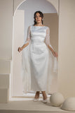 Bridal Belle Lace Sleeve Gown - White