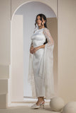 Bridal Belle Lace Sleeve Gown - White