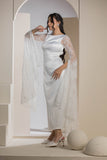 Bridal Belle Lace Sleeve Gown - White